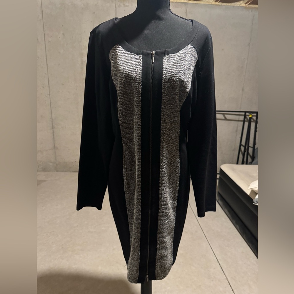 Tribal black and grey dress size 12